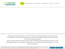 Tablet Screenshot of fisioterapiayosteopatiasegura.com